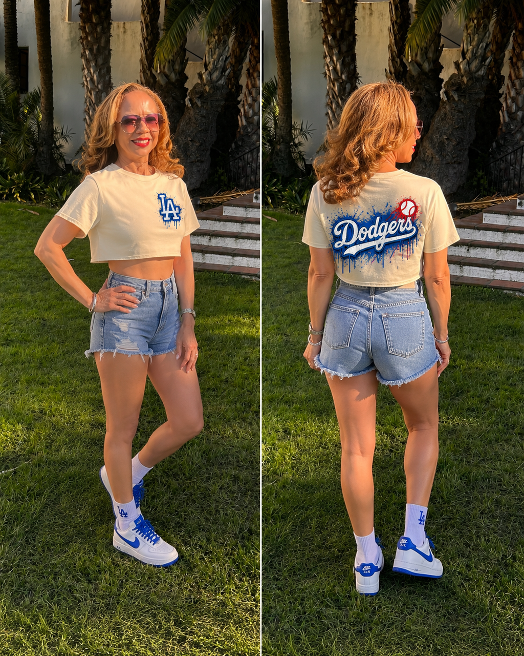 Dodgers Crop Tee