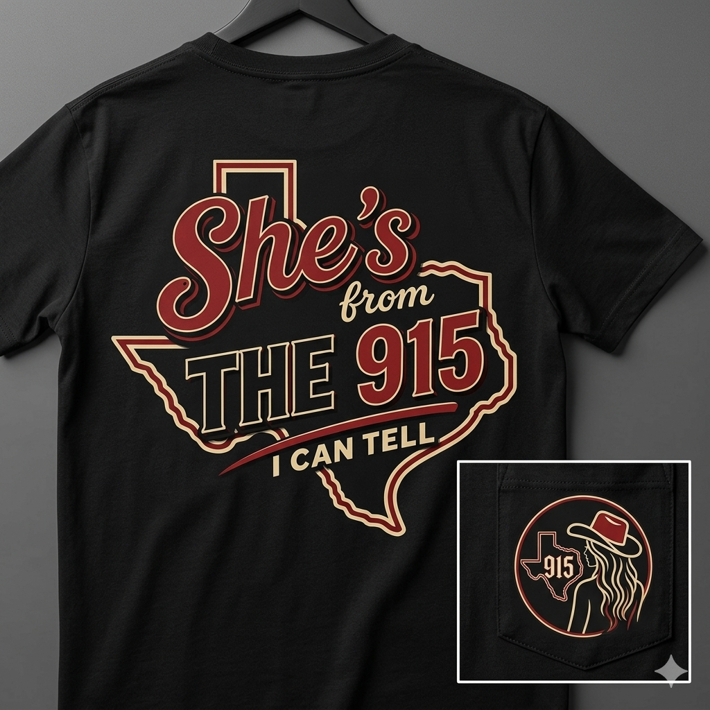 She’s from the 915 Red