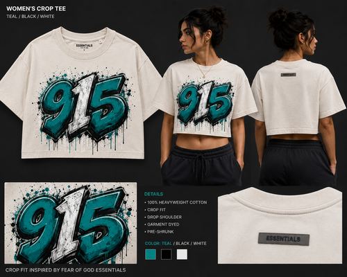 915 Graffiti Crop Top