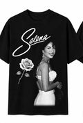 White Selena Tee