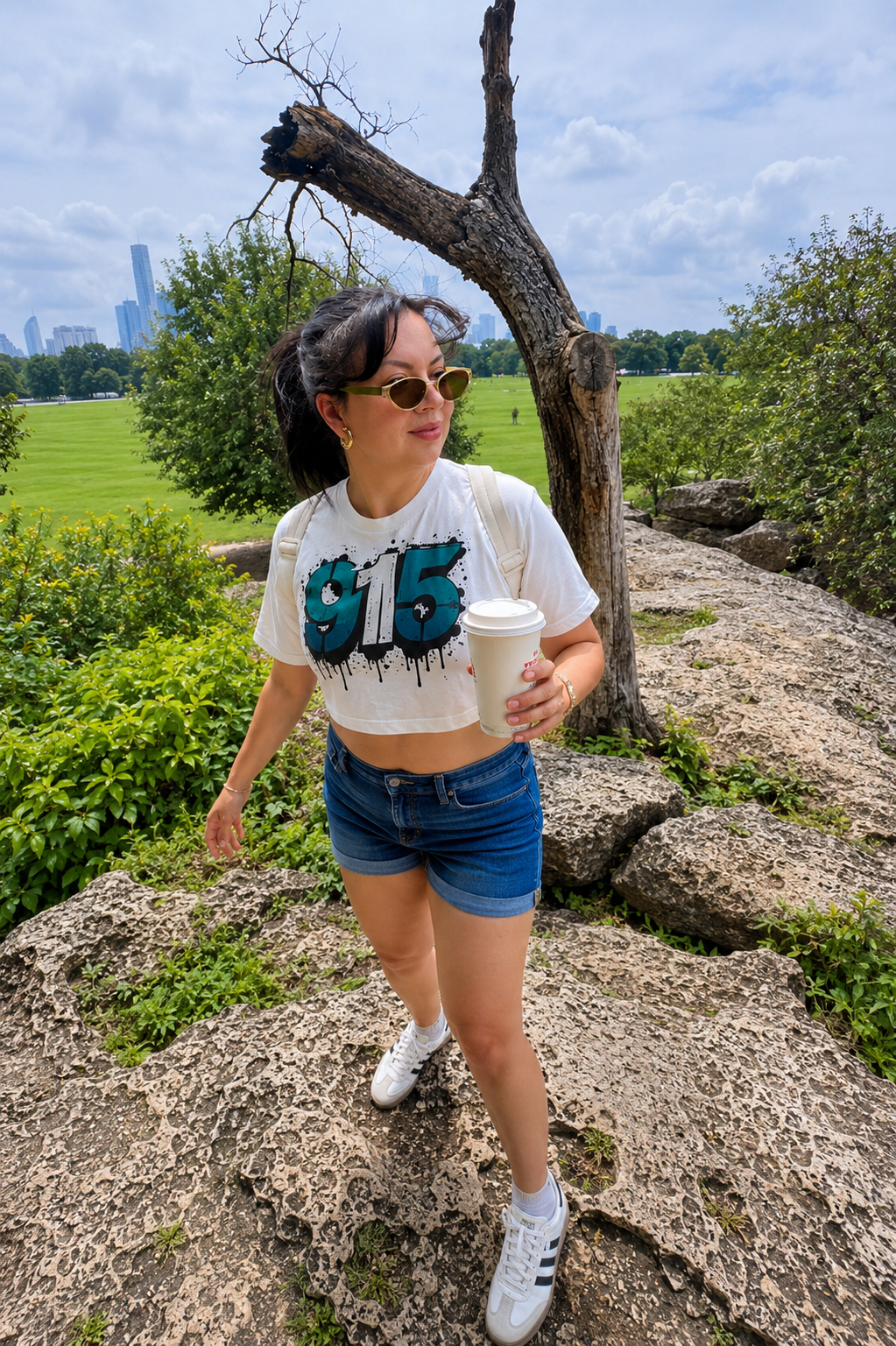 915 Graffiti Crop Top